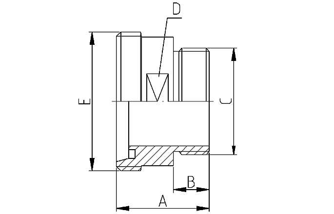 Malepart thread out. DN25-1" 316