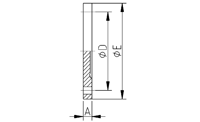 Blindflange+collar 11864 DN25 316L