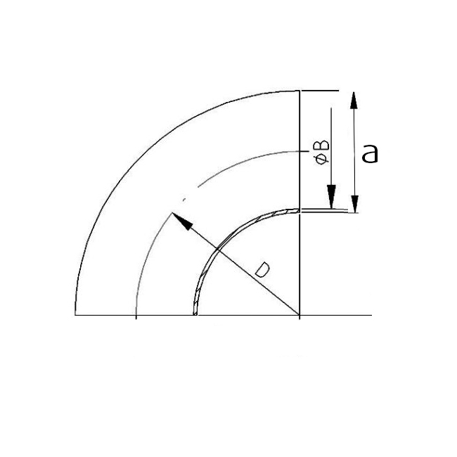 Bend A403 21,34x2,11 1/2" R=38 304