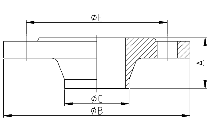 WN flange PN10/16 DN50/60.3 316