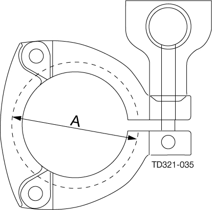 Clamp 13MHHS 2" 304 3-delig