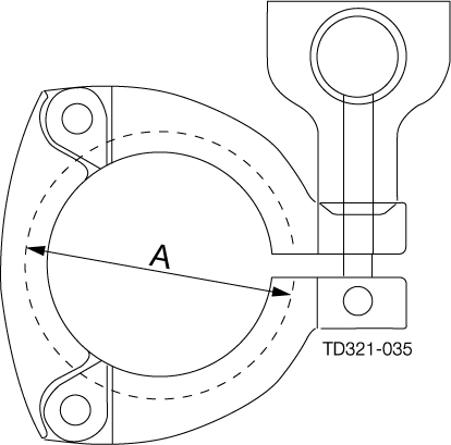 Clamp 13MHHS 2" 304 3-parts