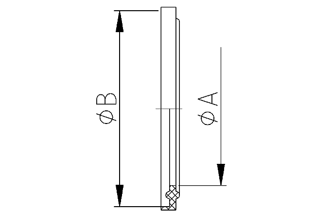 Envelop pak. CLAMP DN50 FKM/PTFE