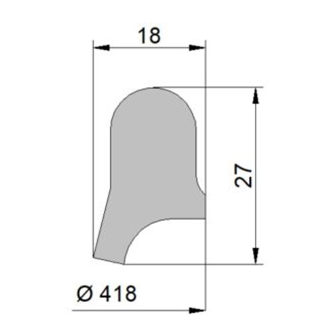 MWD gasket G AE 400mm EPDM >2009