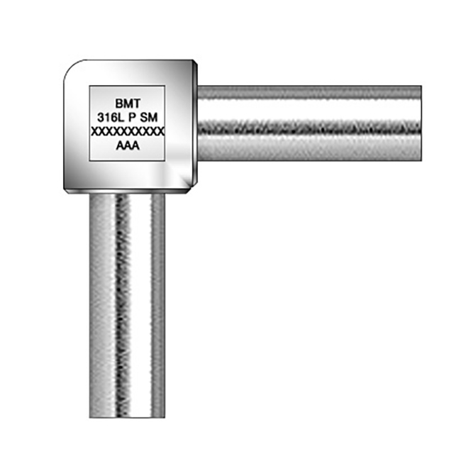 Welding elbow 90° 1/2" 316L Single melt 0,25µ