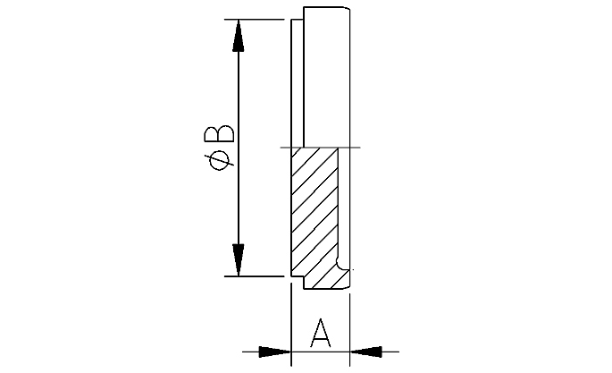 Puntstuk blind 11864-A DN25 316L