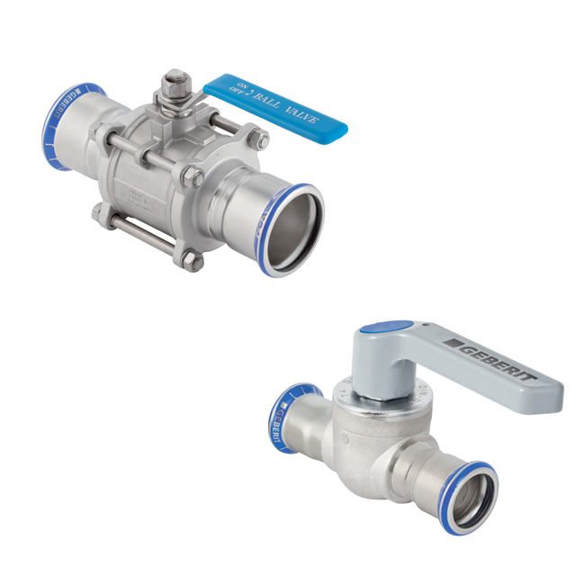 Mapress ball valves