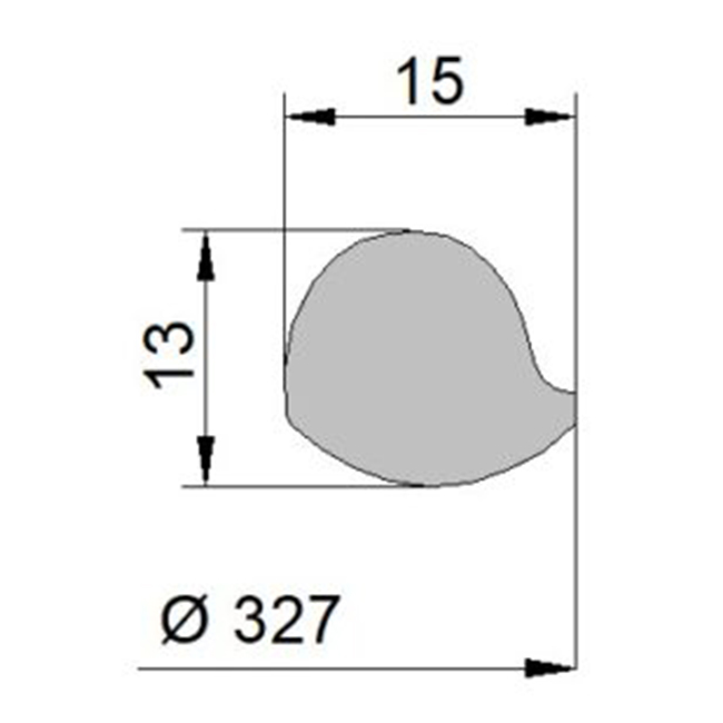 MWD gasket G/TR300 300mm EPDM old