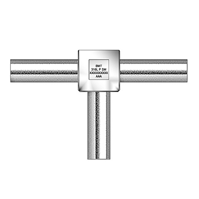Red. welding Tee 3/4"x3/8" 316L Single melt 0,25µ