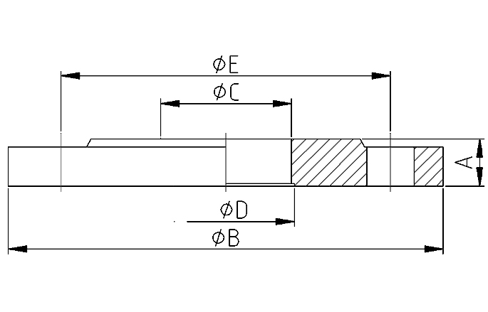 Draadfl.type 13 PN16 DN50/2" 316