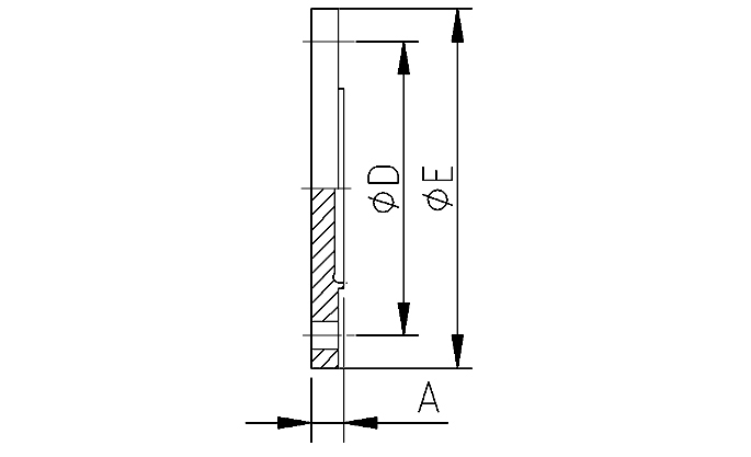 Blindflange+groove 11853 DN50 316L