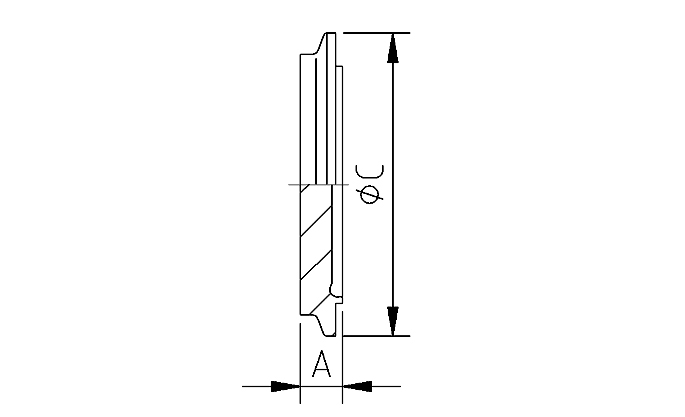 Blindferrule + nut 11864 NW25