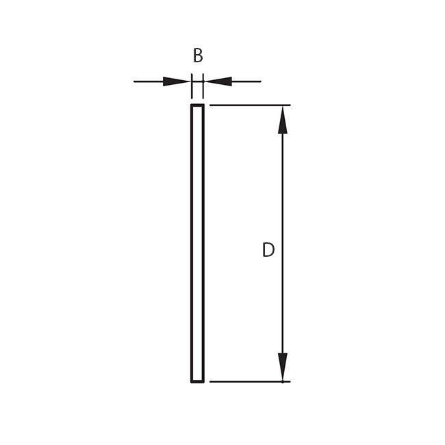 Metal seal gasket blind 316L 1/2"