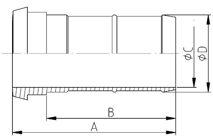 Slangpuntstuk DIN DN25 316