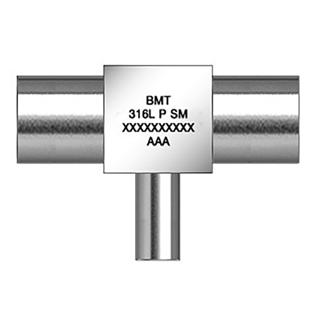 Micro Red. T-Stück 1/2"x3/8" 316L Single melt 0,25µm