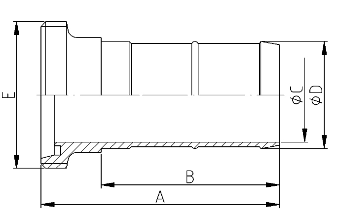 Schlauchgewindest. DIN NW25 316