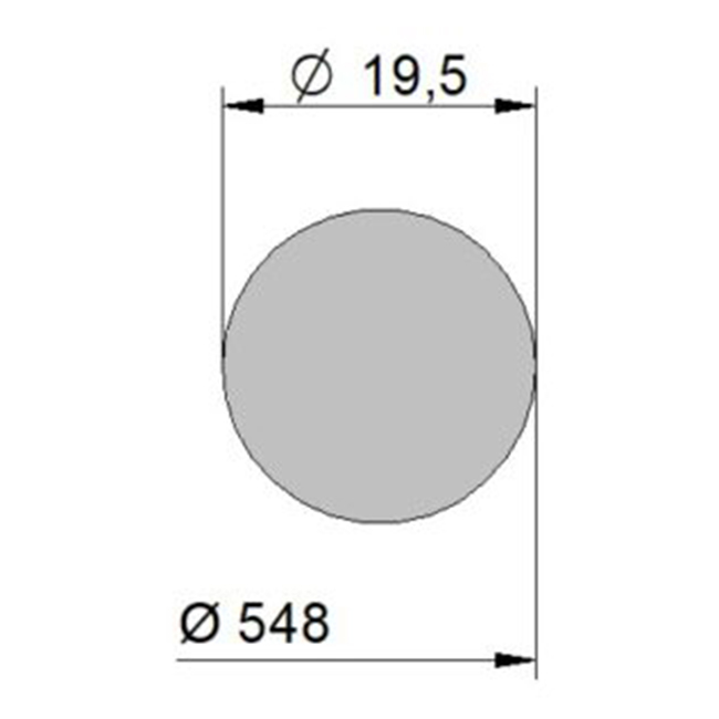 MWD gasket G/TR500 500mm EPDM