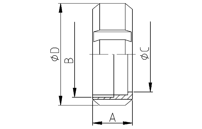 Nut IDF (round) 1" 304