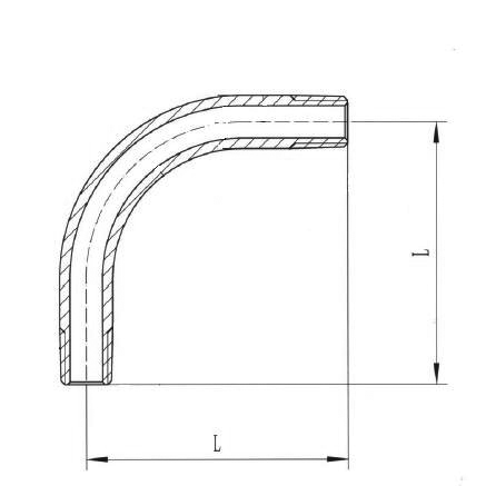 BSP Bogen 90° 1" 316