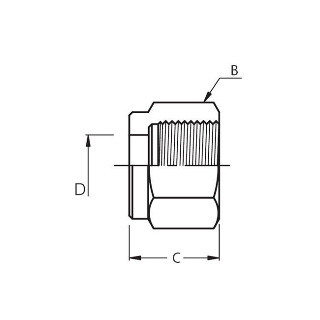 Superlok i-Fitting Nut ø1/2", 316L