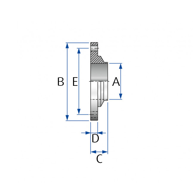 Asept. Flange+groove DN50 316L