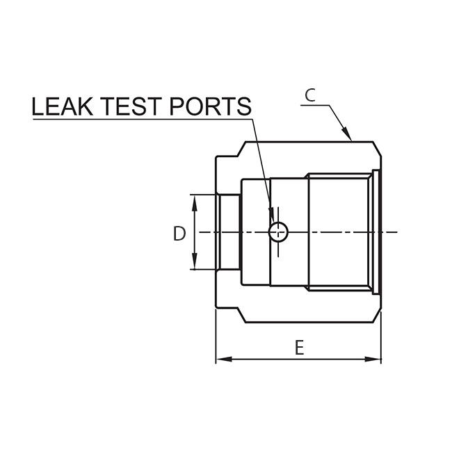 Female Nut 1/2" 316L Single melt