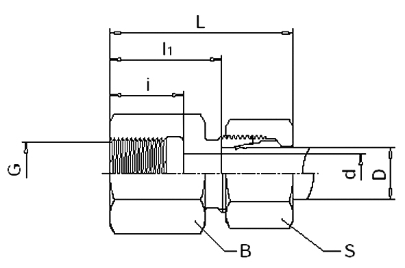 Ger.Aufschr.Verb. F/T L 6mm - 1/8"