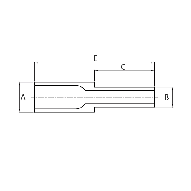 Reducer 3/4"x3/8" 316L Single melt 0,25µ