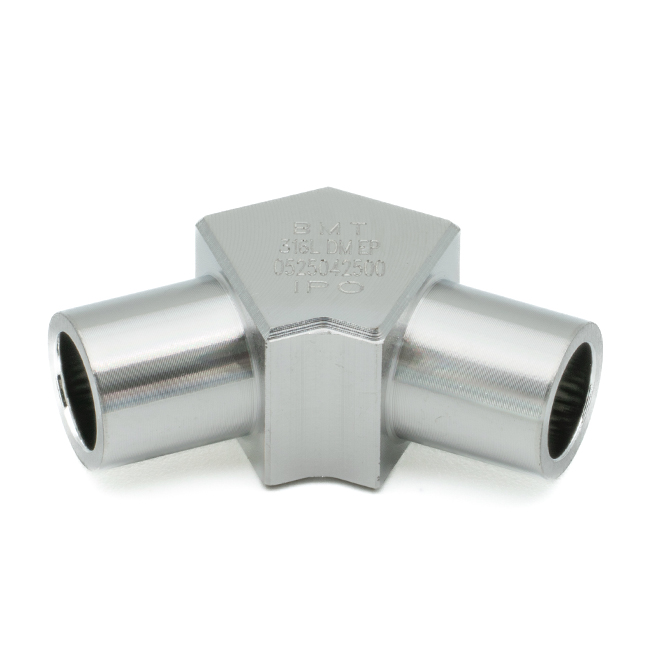 Micro weld elbow 45° 3/8" 316L Single melt Ra≤ 0,25µm