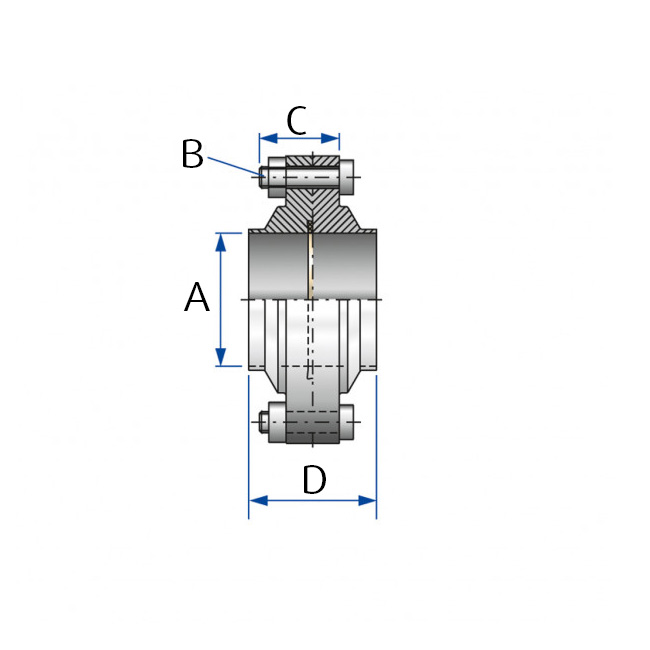 Flensverbinding DN25 K-Flex/316