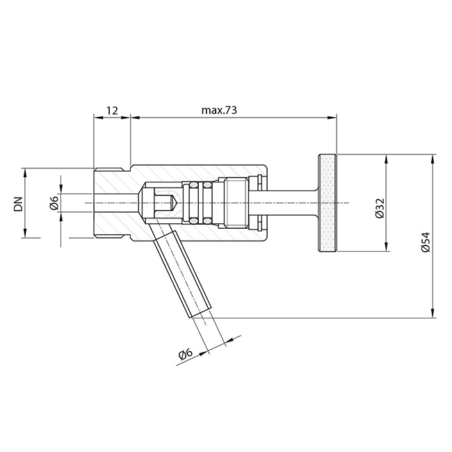 Probenahmeventile Typ 8207 1/2" BSP 304 NBR