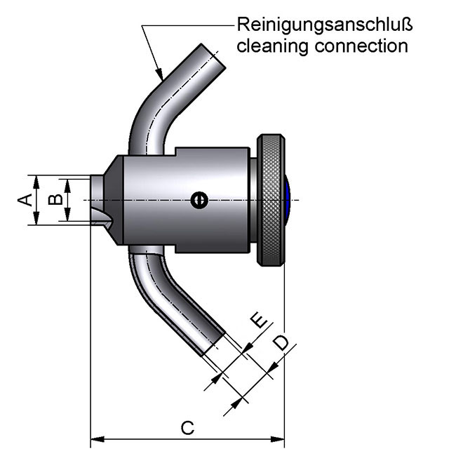 Probenahmehahn NW15 spül 316