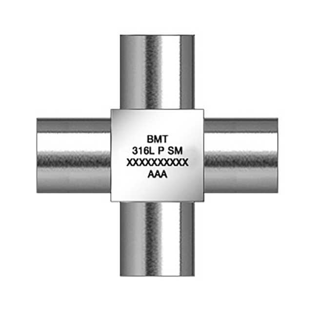 Micro Kreuzstück 3/8" 316L Single melt 0,25µ