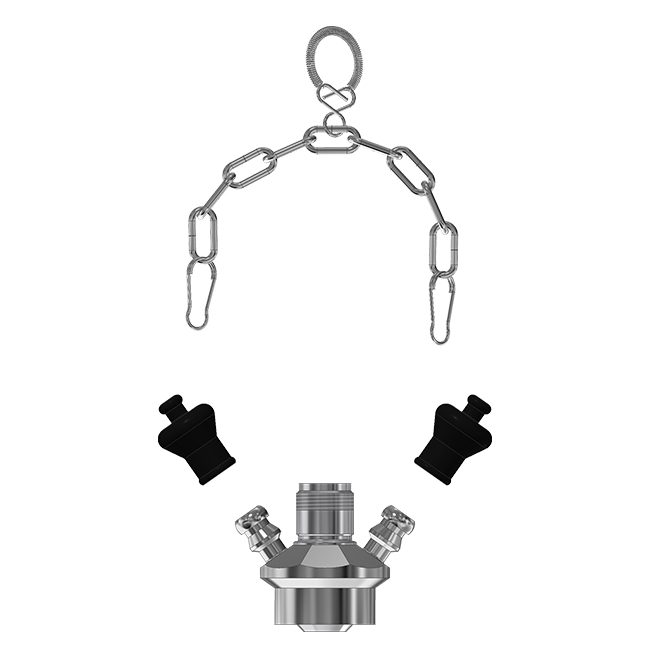 M4 Buis Ø28 316L 2x slang