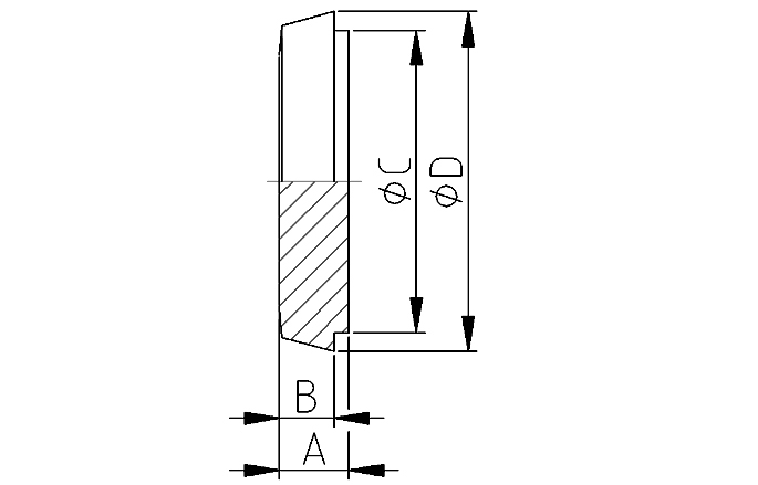 Kegelstutze blind 11851 NW25 316