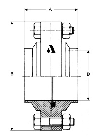 Afdichtingt.b.v. FGN 1 flenzensetVMQ DN40