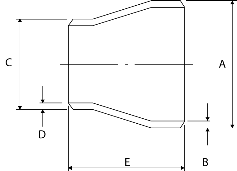 Reduzier A403 Kon. 1,5x1 S10 304