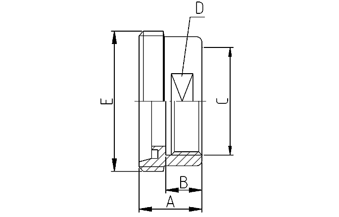 Gewindest.Aufschraub NW25-1" 316