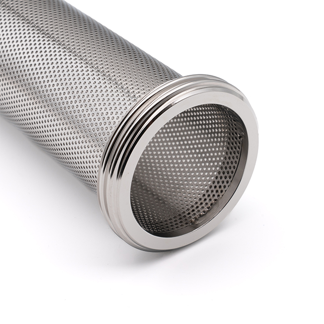 Zeef buisfilter haaks DN50 316 NBR Perf. ø2,0