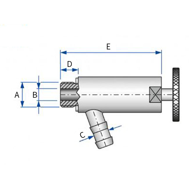 Monstername kraan 1/2" BSP DN15 304