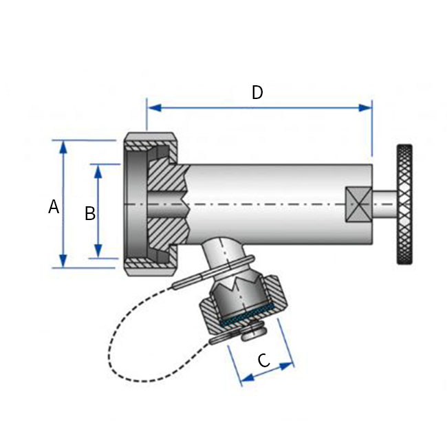 Sample valve DN15 L/N 304 6008 NBR