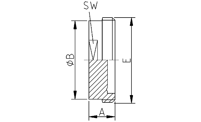 Gewindestutze Blind 11853 DN25 316L