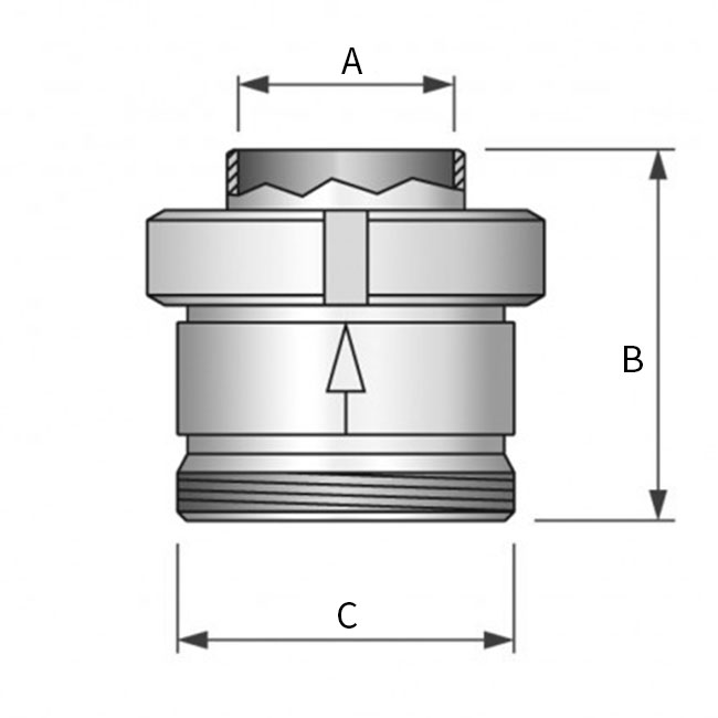 Bal TSK 5080 DN25 L/D 316 EPDM