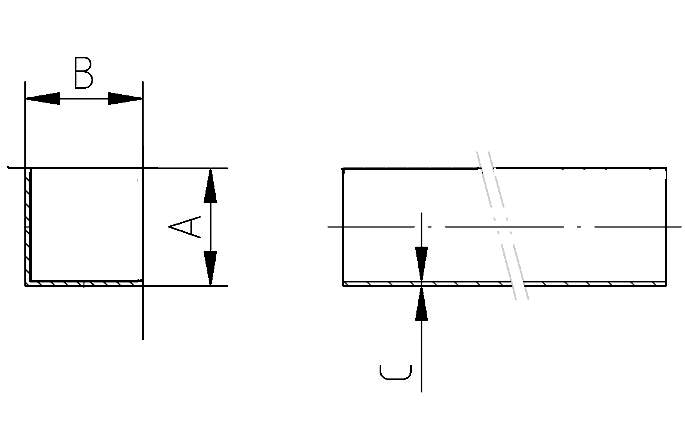 Angular bar equal 40x40x4 304