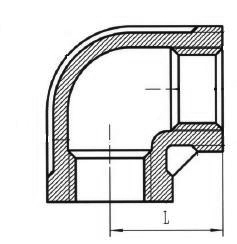 BSP Elbow F/F 90° 1" 316