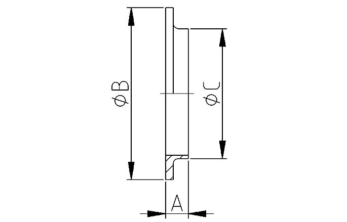 Puntstuk SMS 1"316L