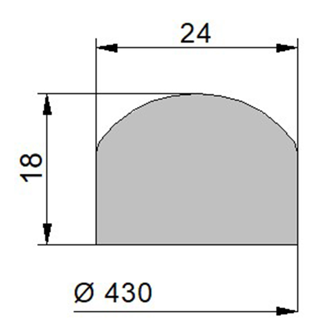MWD gasket G/6V/250 400mm FPM
