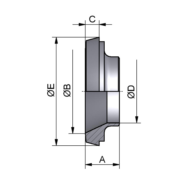 Red. liner DN50/40 316L