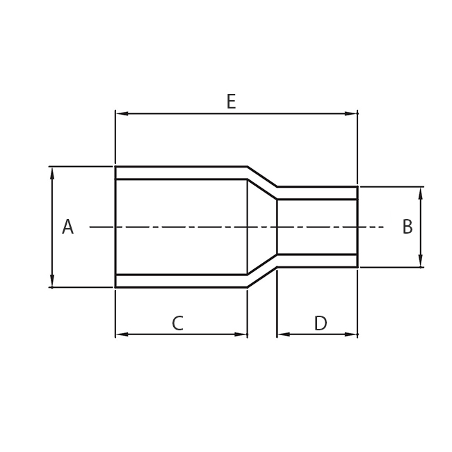 Micro weld reducer 1/2"x3/8" 316L Single melt Ra≤ 0,25µm