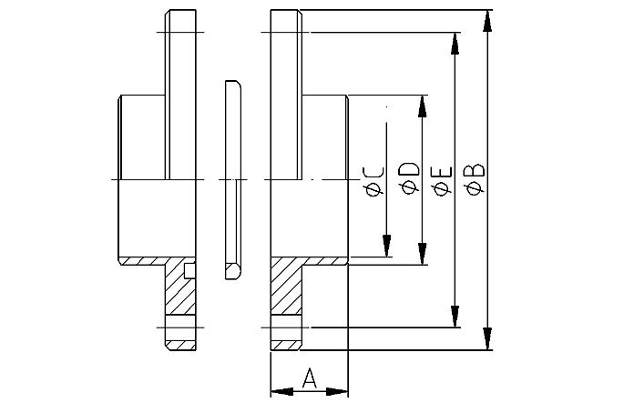 DIN Flanschverbindung NW25 EPDM/316